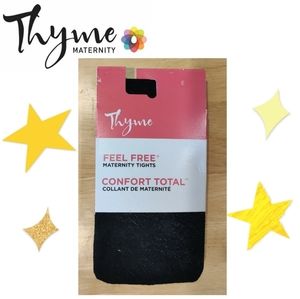 Thyme Maternity Feel Free Maternity Tights -Size E